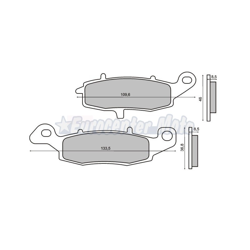 Pastillas de freno sinterizadas Kawasaki y Suzuki varios modelos