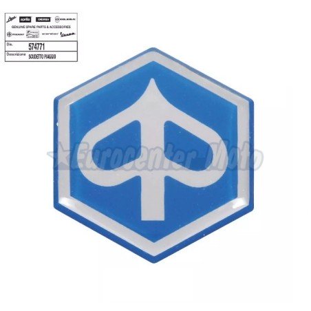 Emblema adhesivo frontal Piaggio Zip y varios modelos