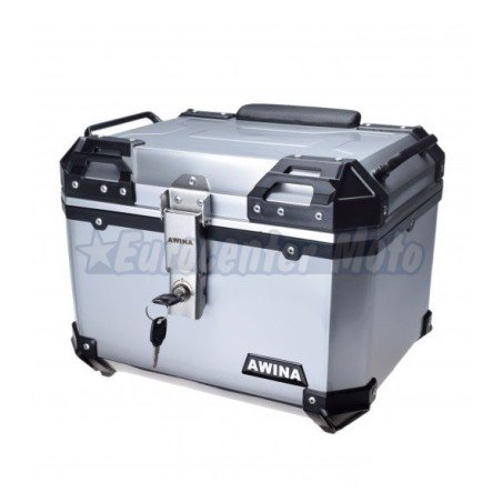 Maleta Top case Awina Travel de 45L. Plata