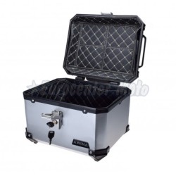 Maleta Top case Awina Travel de 45L. Plata