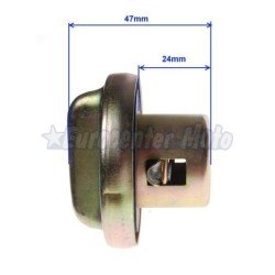 Tapón gasolina metálico universal. Presión y giro. 29,5mm