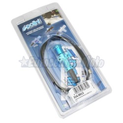 Kit cable starter manual carburador Polini. Azul anodizado