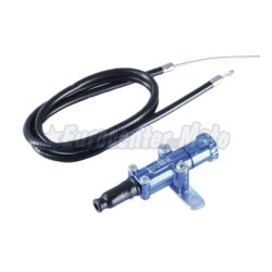 Kit cable starter manual carburador Polini. Azul anodizado