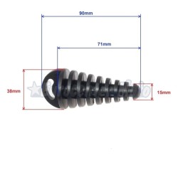 Tapón limpieza escape pequeño. De 15 hasta 38mm