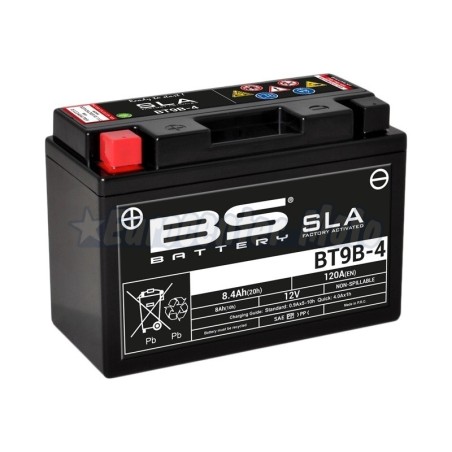 Bateria BS YT9B-4 SLA Precargada