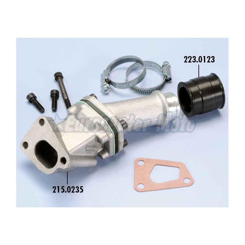 Tobera admisión por láminas Polini Vespa PK, XL, FL con carburador Polini CP 24