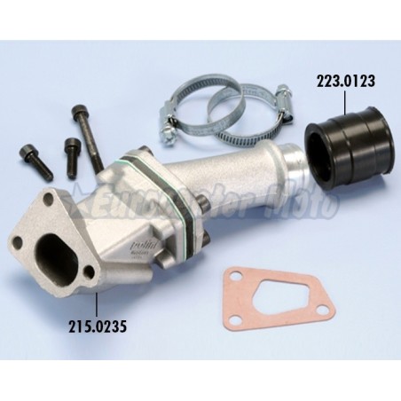 Tobera admisión por láminas Polini Vespa PK, XL, FL con carburador Polini CP 24