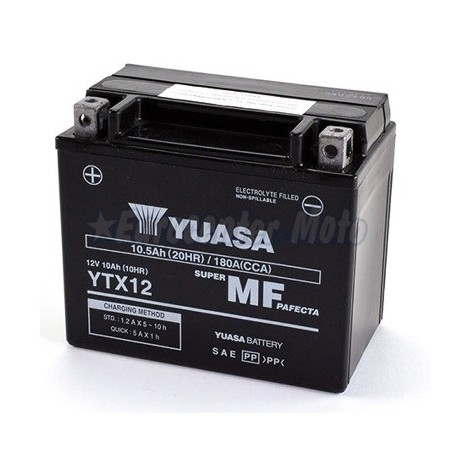 Batería Yuasa YTX12 Precargada