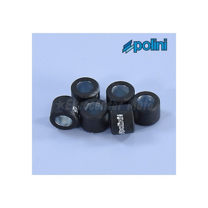 Rodillos variador Polini 15x12 de 4,1 gramos. 6 unidades