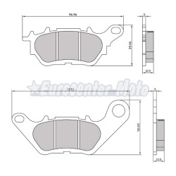 Pastillas de freno orgánicas Yamaha X-Max, Tricity 300 y varias