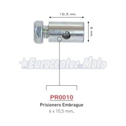 Prisionero vertical de 10,5x6mm.