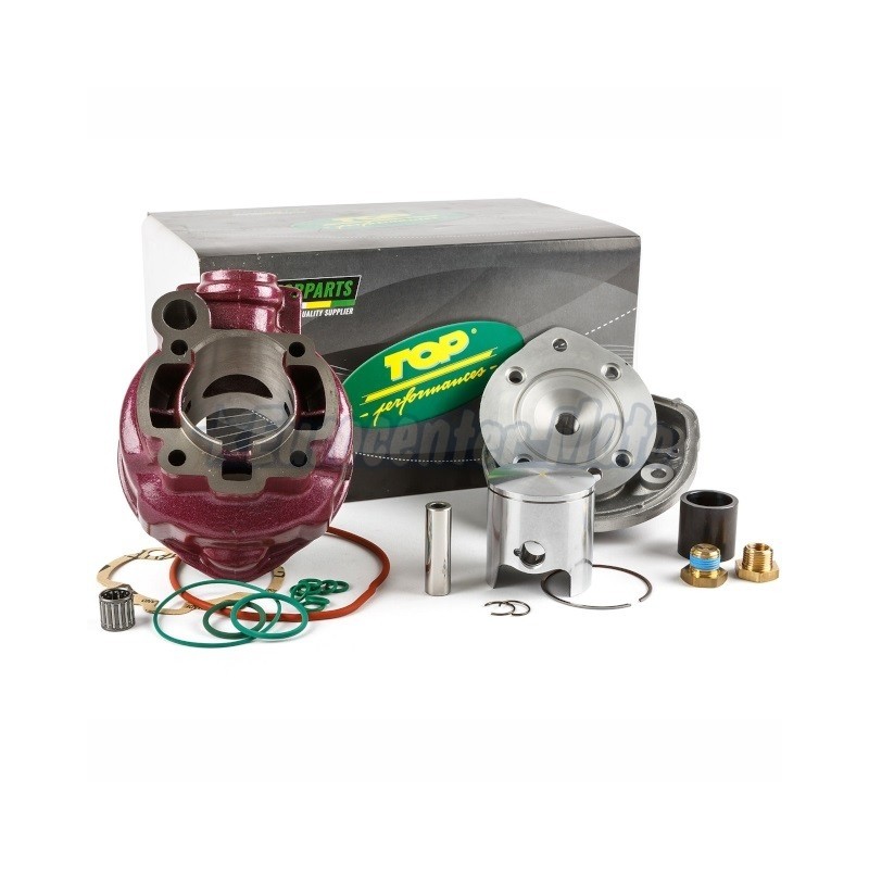 Kit cilindro Motores Minarelli AM6 LC D.49,5 (Top Rosa) Culata culatín.