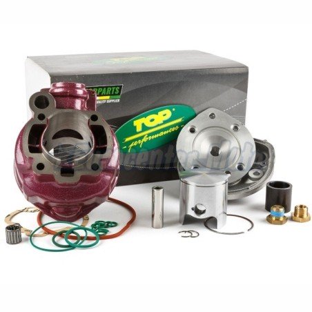 Kit cilindro Motores Minarelli AM6 LC D.49,5 (Top Rosa) Culata culatín.