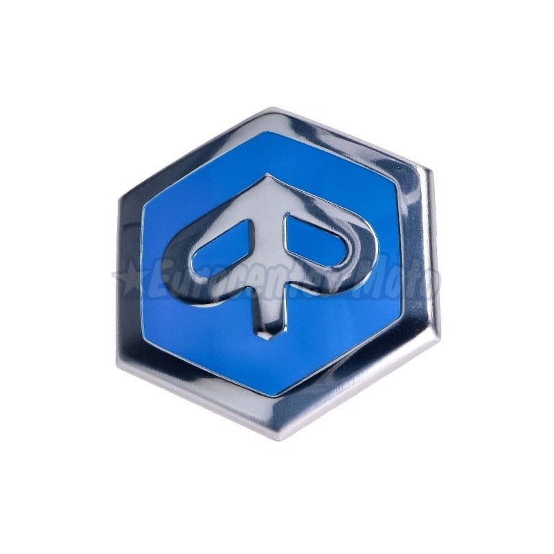 Emblema hexagonal encastrado Piaggio. 42mm