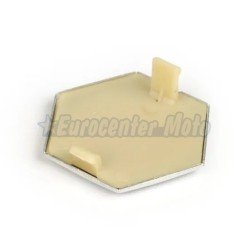 Emblema hexagonal encastrado Piaggio. 42mm