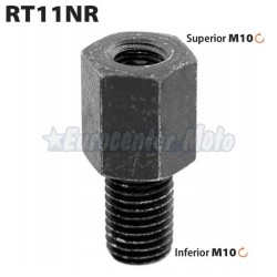 Tornillo suplemento de altura espejo. Hembra M10 derechas a macho M10 derechas