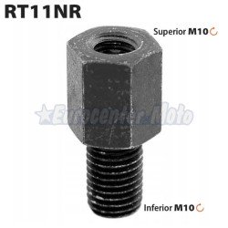 Tornillo suplemento de altura espejo. Hembra M10 derechas a macho M10 derechas