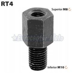 Variador de rosca para espejo M8 derecha superior y M10 derecha inferior.