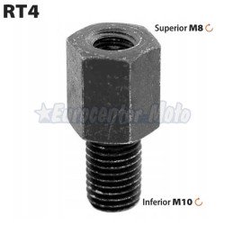 Variador de rosca para espejo M8 derecha superior y M10 derecha inferior.