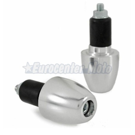 Contrapesos manillar Buzzetti. Goma Ø17,5mm. Negro o plata