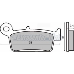Pastillas de freno orgánicas Gas Gas, Honda y Yamaha varios modelos