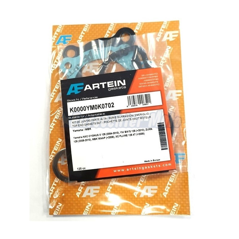 Juego juntas cilindro Artein Yamaha NXC Cygnus X 125