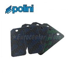 Juego láminas admisión carbono Polini para motores Piaggio 50 2T
