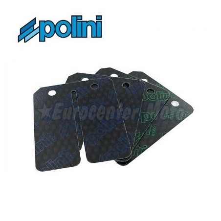 Juego láminas admisión carbono Polini para motores Piaggio 50 2T