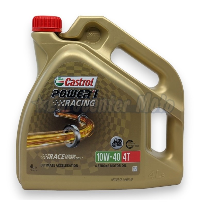 Aceite Castrol Power 1 Racing 10W-40 4T. 4L