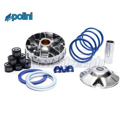 Variador Polini Hi-Speed motores Piaggio 50 2T. Rodillos 19x15,5 de 6,3 Gramos