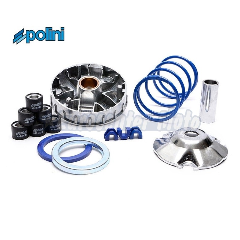 Variador Polini Hi-Speed motores Piaggio 50 2T. Rodillos 19x15,5 de 6,3 Gramos