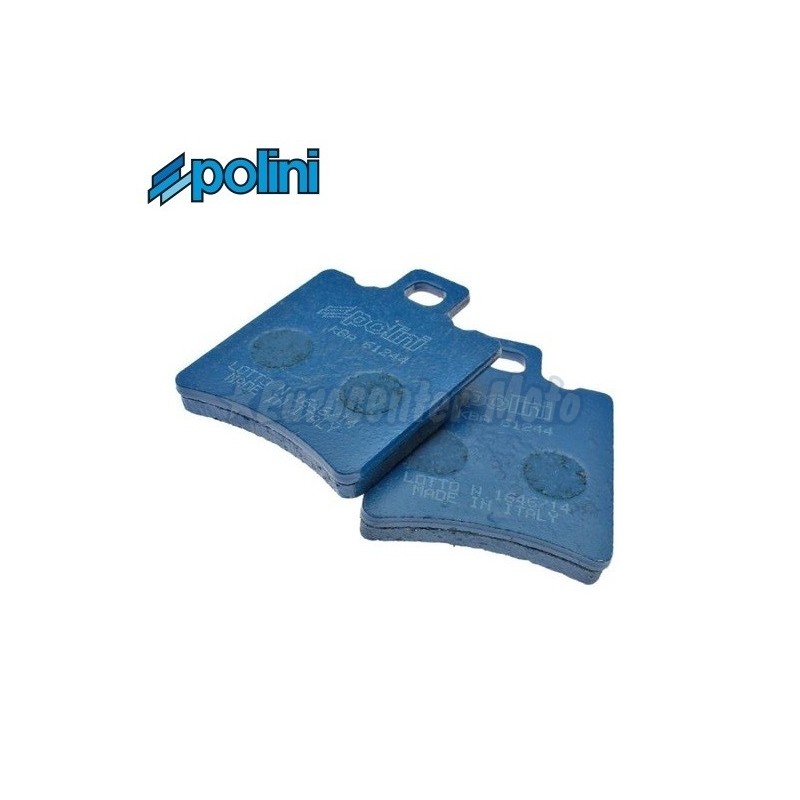 Pastillas de freno orgánicas Polini For Race de 1 pasador Yamaha, Piaggio, Aprilia...
