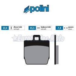 Pastillas de freno orgánicas Polini For Race Yamaha Aerox traseras