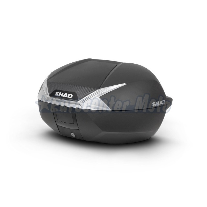 Maleta Top case Shad SH47 reflector blanco