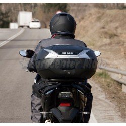 Maleta Top case Shad SH47 reflector blanco