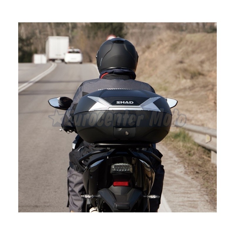 Maleta Top case Shad SH47 reflector blanco