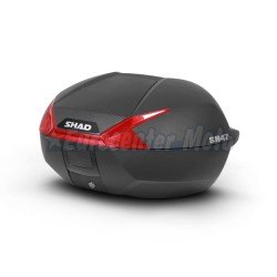 Maleta Top case Shad SH47 reflector rojo