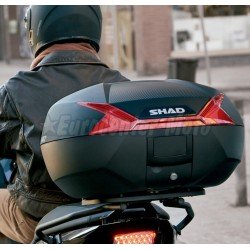 Maleta Top case Shad SH47 reflector rojo