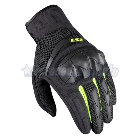 Guantes de verano LS2 Kubra Man. Amarillos y negros
