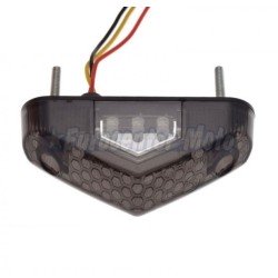 Piloto mini porta-matrículas Leds ahumado. Homologado