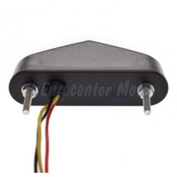 Piloto mini porta-matrículas Leds ahumado. Homologado