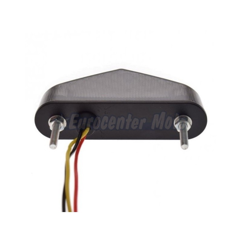 Piloto mini porta-matrículas Leds ahumado. Homologado