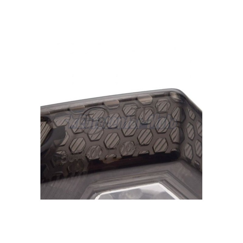 Piloto mini porta-matrículas Leds ahumado. Homologado