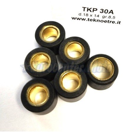 Rodillos variador 18x14 de 8,5 gramos. 6 unidades