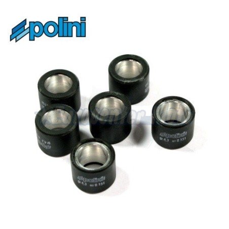 Rodillos variador Polini 19x15,5 de 4,3 gramos. 6 unidades