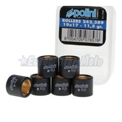 Rodillos variador Polini 19x17 de 11,5 gramos
