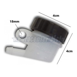 Depósito liquido de frenos pequeño. Salida horizontal