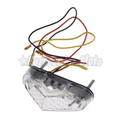 Piloto mini porta-matrículas Leds transparente. Homologado