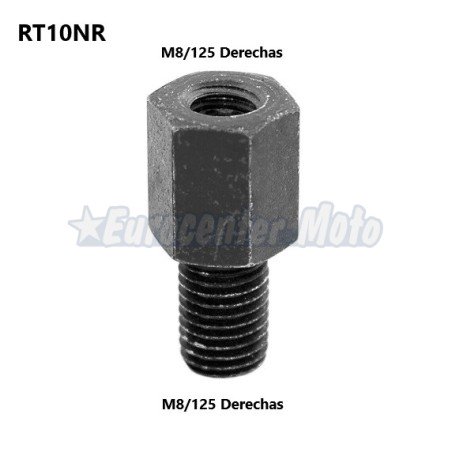 Tornillo suplemento altura espejo M8 derechas a M8 derechas
