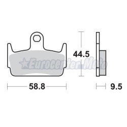 Pastillas de freno traseras Honda X8R 50...